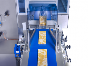 SleekWrapper flow wrapping blocks of cheese