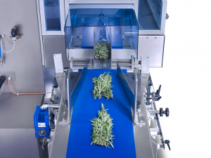 sleek wrapping herbs for packaging with wrapping machine