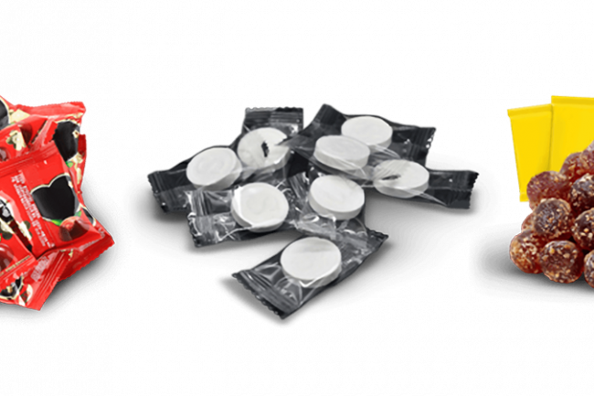 ValTara Sleek HSB High Speed Candy Wrapping System end product candies