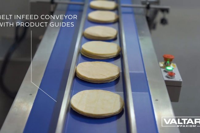 How to flow wrap tortillas or pizza crusts with SleekWrapper i65