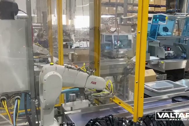 PKR Robot Integrated with Flow Wrapper for Automatic Loading